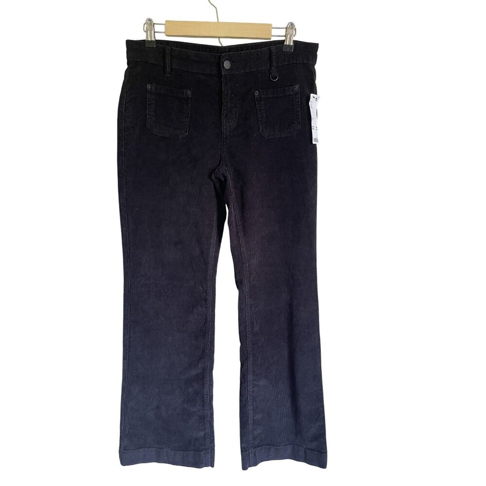 New! NWT BDG Black Eliana Kick Flare Cords Size 6 Urban Outfitters Corduroy MSRP